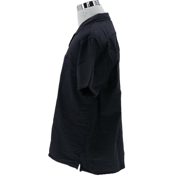 Alex Mill Mens Black Button Up Wash & Go Cotton Shirt Sz XL - Picture 2 of 9